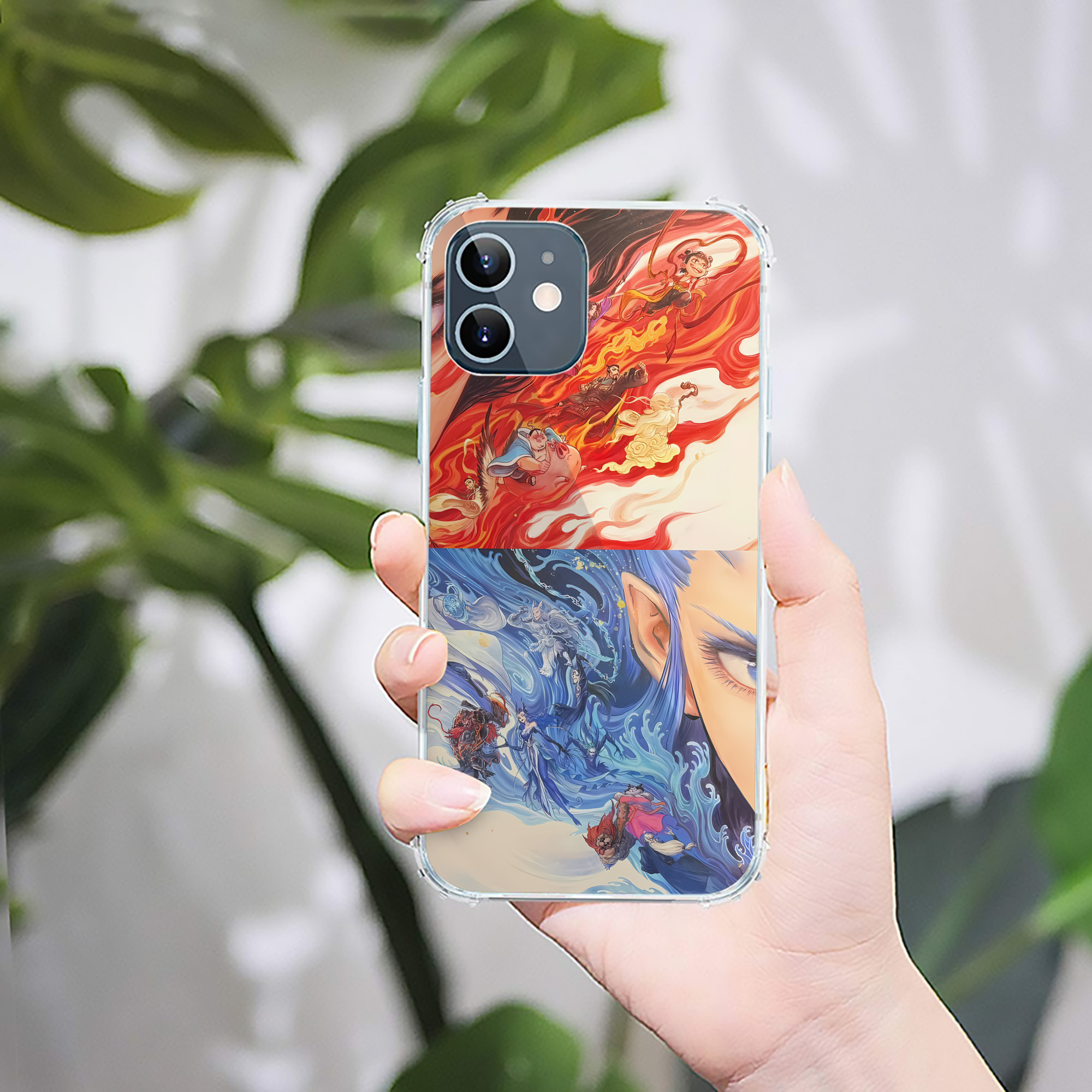（画像用） Ne Zha 2 ナタ 魔童の大暴れ 【iPhone 12シリーズ対応】透明スマホケース（クリアソフトケース）